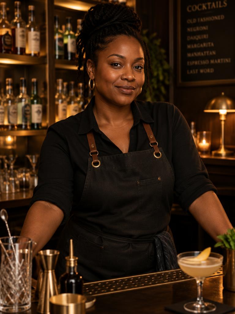 Priya K., bartender